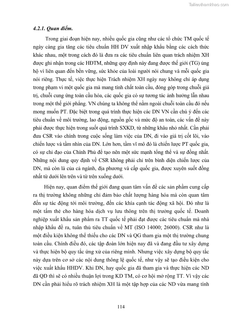 Luận án tiến sĩ kinh tế Nâng cao trách nhiệm xã hội của doanh nghiệp Việt Nam trong hoạt động kinh doanh thương mại - 11 Trang 125