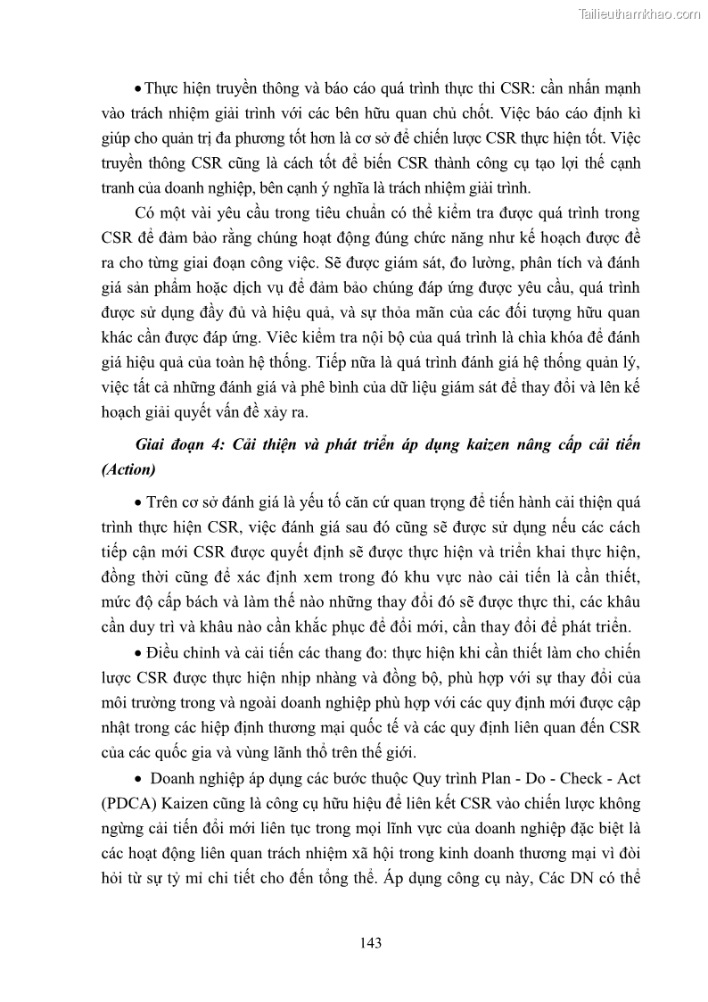 Luận án tiến sĩ kinh tế Nâng cao trách nhiệm xã hội của doanh nghiệp Việt Nam trong hoạt động kinh doanh thương mại - 13 Trang 154