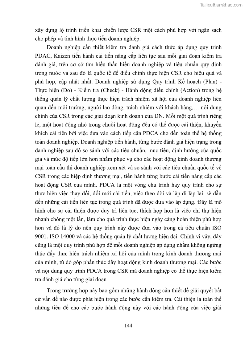 Luận án tiến sĩ kinh tế Nâng cao trách nhiệm xã hội của doanh nghiệp Việt Nam trong hoạt động kinh doanh thương mại - 13 Trang 155