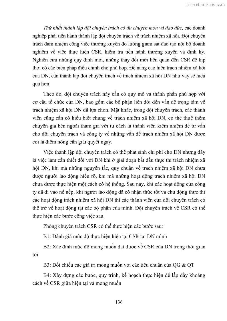 Luận án tiến sĩ kinh tế Nâng cao trách nhiệm xã hội của doanh nghiệp Việt Nam trong hoạt động kinh doanh thương mại - 13 Trang 147