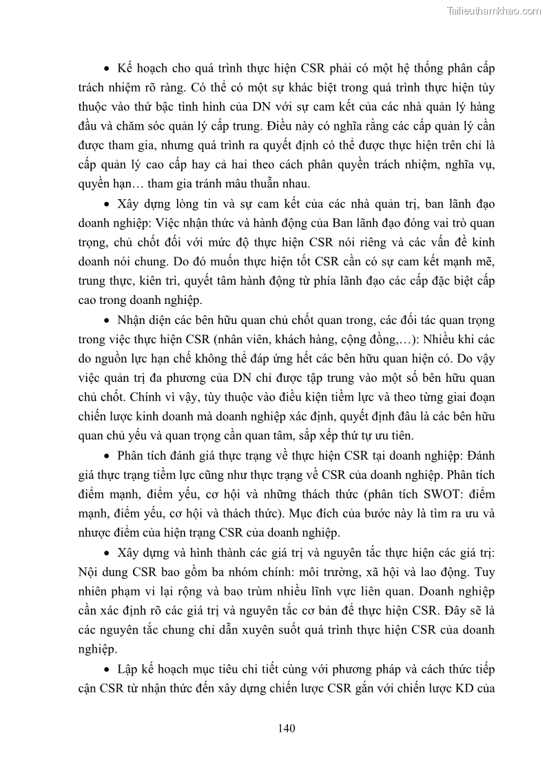 Luận án tiến sĩ kinh tế Nâng cao trách nhiệm xã hội của doanh nghiệp Việt Nam trong hoạt động kinh doanh thương mại - 13 Trang 151