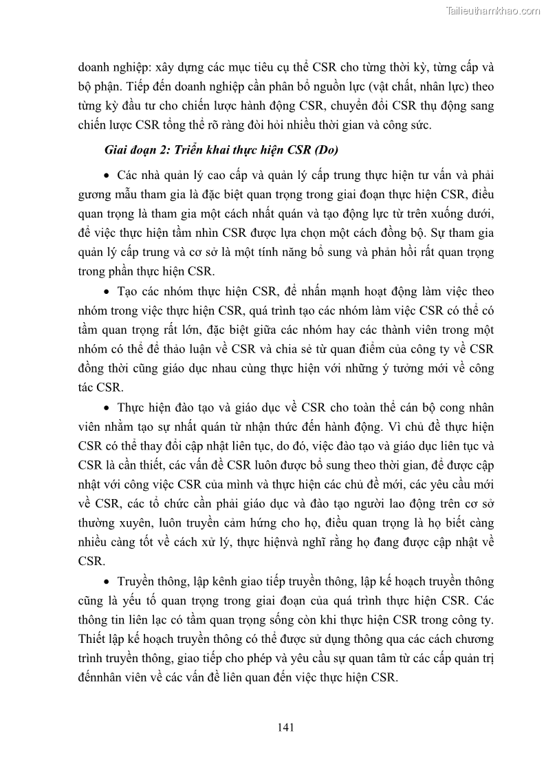 Luận án tiến sĩ kinh tế Nâng cao trách nhiệm xã hội của doanh nghiệp Việt Nam trong hoạt động kinh doanh thương mại - 13 Trang 152