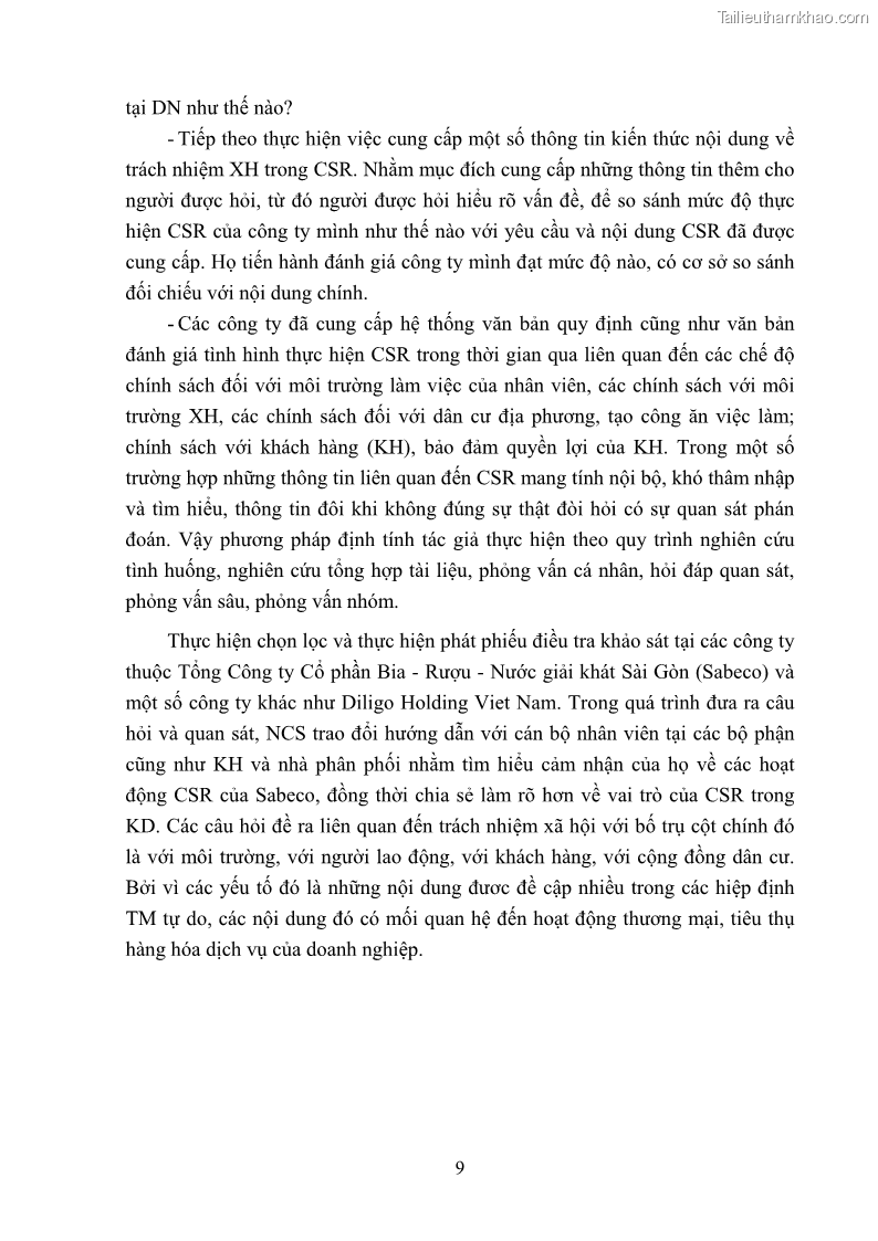 Luận án tiến sĩ kinh tế Nâng cao trách nhiệm xã hội của doanh nghiệp Việt Nam trong hoạt động kinh doanh thương mại - 2 Trang 20