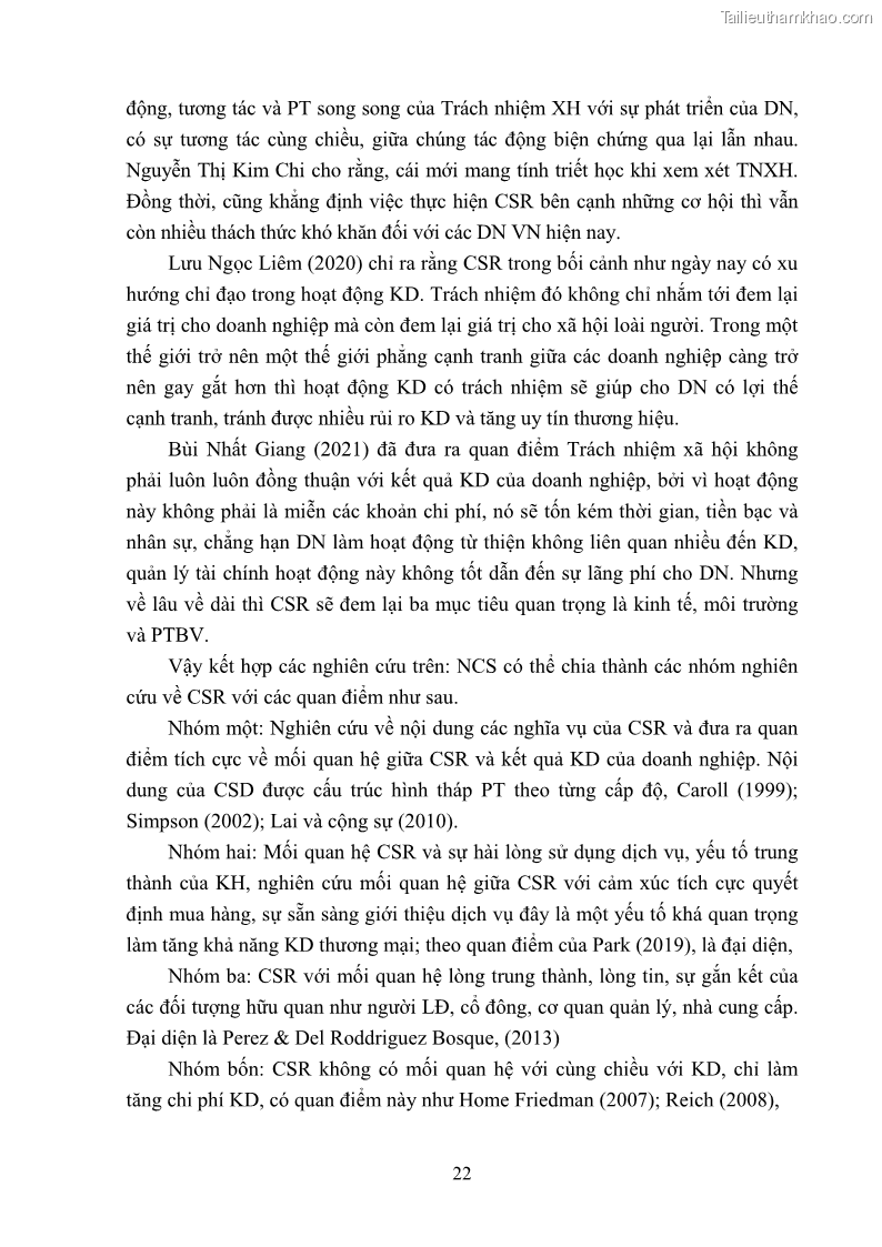 Luận án tiến sĩ kinh tế Nâng cao trách nhiệm xã hội của doanh nghiệp Việt Nam trong hoạt động kinh doanh thương mại - 3 Trang 33