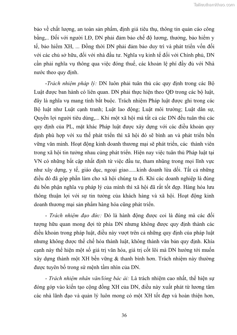 Luận án tiến sĩ kinh tế Nâng cao trách nhiệm xã hội của doanh nghiệp Việt Nam trong hoạt động kinh doanh thương mại - 4 Trang 47