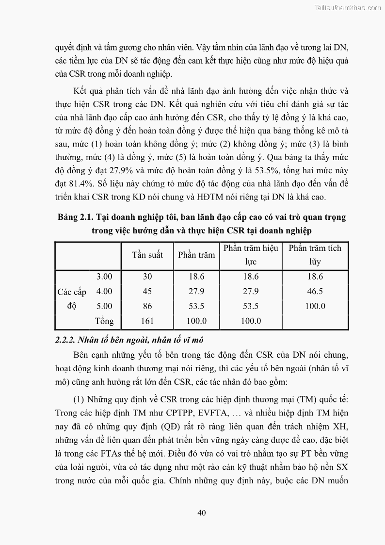 Luận án tiến sĩ kinh tế Nâng cao trách nhiệm xã hội của doanh nghiệp Việt Nam trong hoạt động kinh doanh thương mại - 5 Trang 51