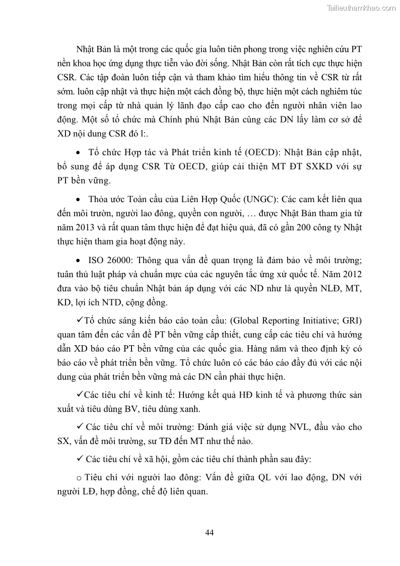 Luận án tiến sĩ kinh tế Nâng cao trách nhiệm xã hội của doanh nghiệp Việt Nam trong hoạt động kinh doanh thương mại - 5 Trang 55