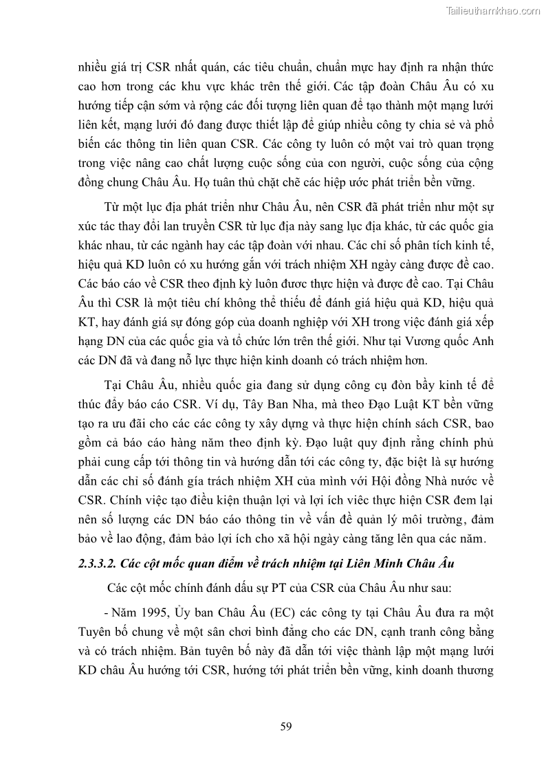 Luận án tiến sĩ kinh tế Nâng cao trách nhiệm xã hội của doanh nghiệp Việt Nam trong hoạt động kinh doanh thương mại - 6 Trang 70