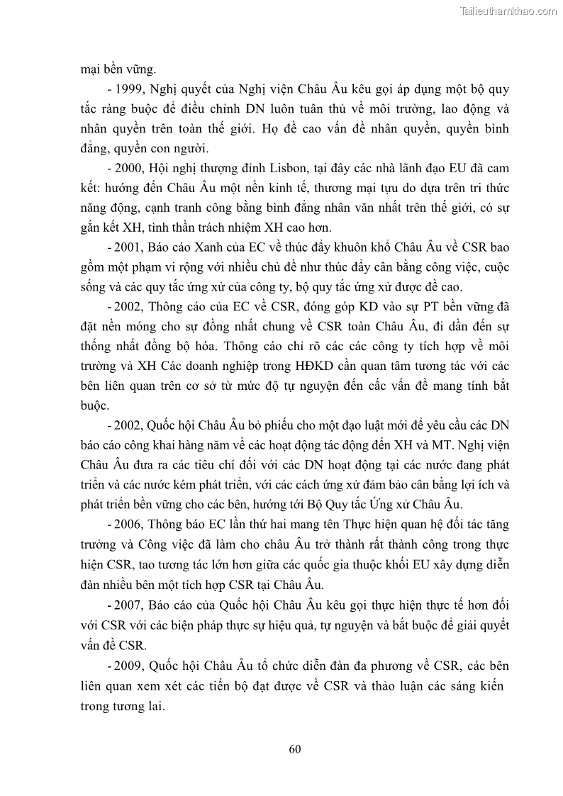 Luận án tiến sĩ kinh tế Nâng cao trách nhiệm xã hội của doanh nghiệp Việt Nam trong hoạt động kinh doanh thương mại - 6 Trang 71