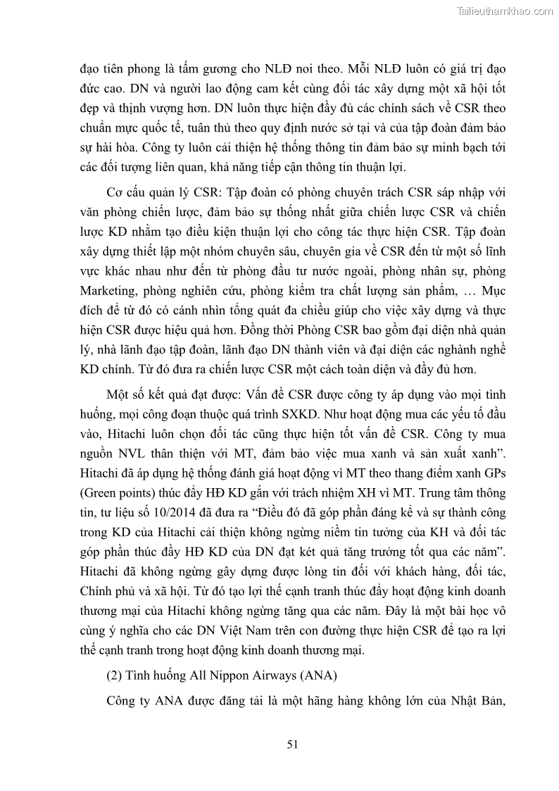 Luận án tiến sĩ kinh tế Nâng cao trách nhiệm xã hội của doanh nghiệp Việt Nam trong hoạt động kinh doanh thương mại - 6 Trang 62