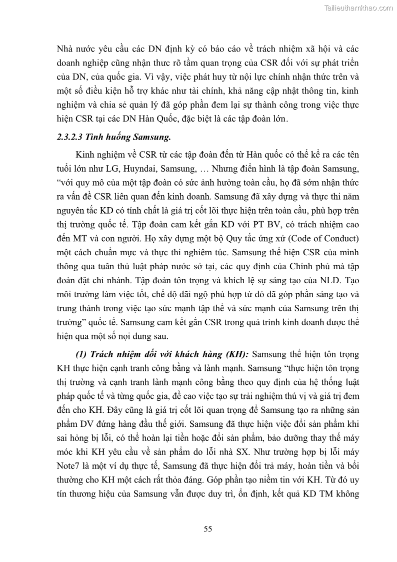 Luận án tiến sĩ kinh tế Nâng cao trách nhiệm xã hội của doanh nghiệp Việt Nam trong hoạt động kinh doanh thương mại - 6 Trang 66