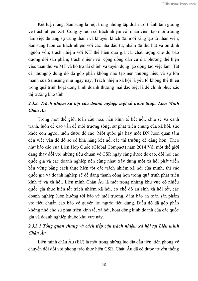Luận án tiến sĩ kinh tế Nâng cao trách nhiệm xã hội của doanh nghiệp Việt Nam trong hoạt động kinh doanh thương mại - 6 Trang 69
