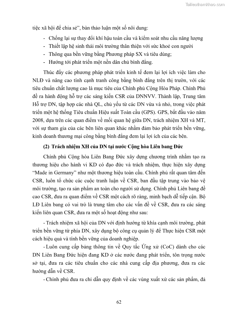 Luận án tiến sĩ kinh tế Nâng cao trách nhiệm xã hội của doanh nghiệp Việt Nam trong hoạt động kinh doanh thương mại - 7 Trang 73