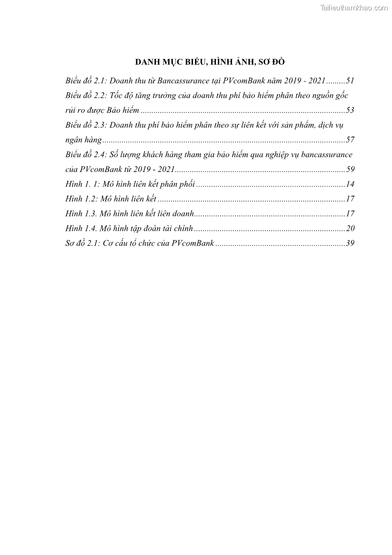 Luận văn thạc sĩ tài chính ngân hàng Phát triển hoạt động liên kết bảo hiểm - ngân hàng Bancassurance tại Ngân hàng TMCP Đại chúng Việt Nam - 1 Trang 12