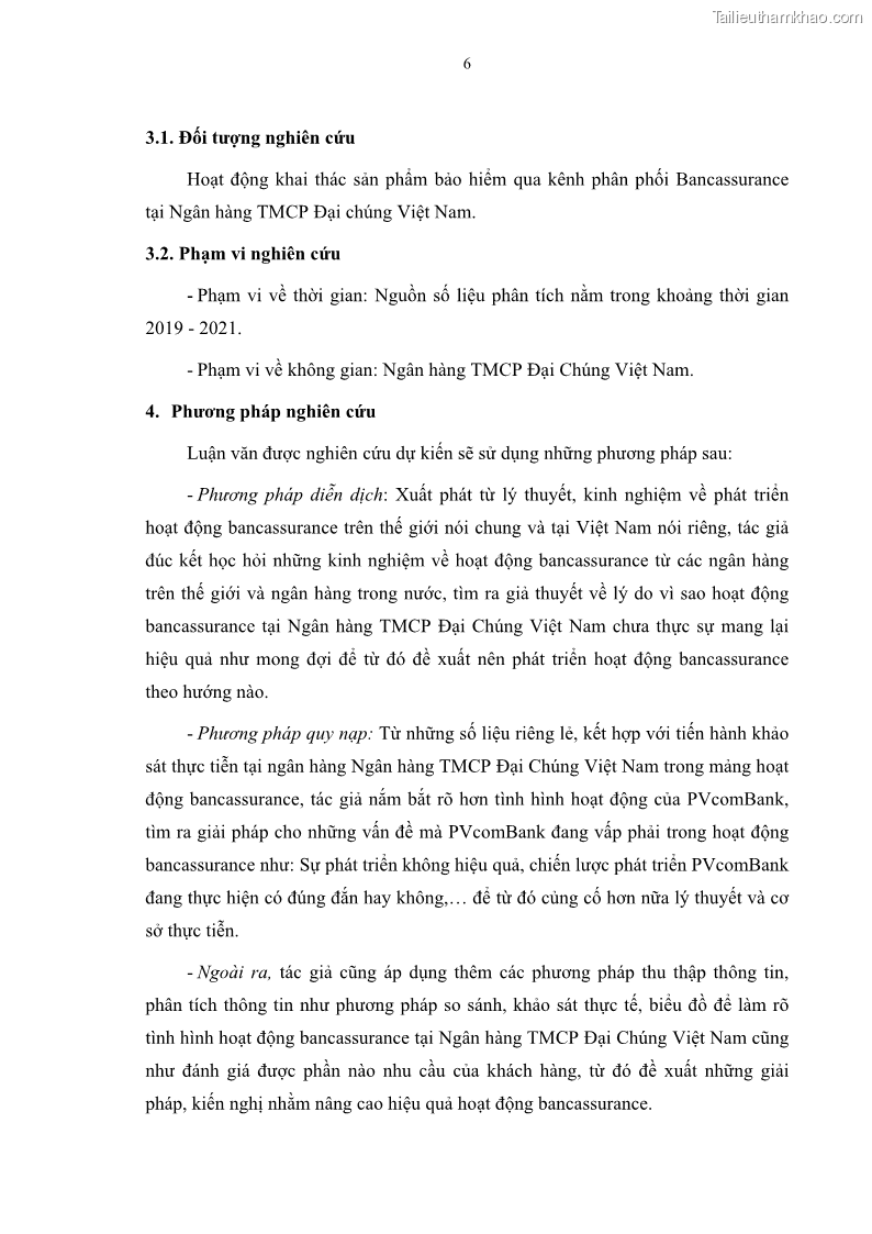 Luận văn thạc sĩ tài chính ngân hàng Phát triển hoạt động liên kết bảo hiểm - ngân hàng Bancassurance tại Ngân hàng TMCP Đại chúng Việt Nam - 2 Trang 19
