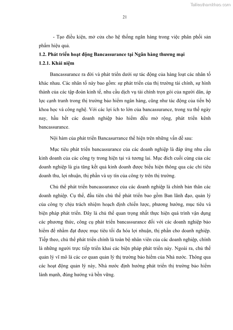 Luận văn thạc sĩ tài chính ngân hàng Phát triển hoạt động liên kết bảo hiểm - ngân hàng Bancassurance tại Ngân hàng TMCP Đại chúng Việt Nam - 3 Trang 34