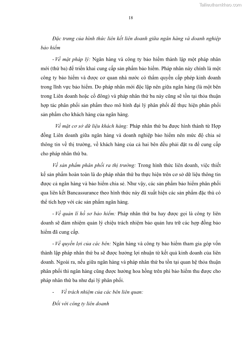 Luận văn thạc sĩ tài chính ngân hàng Phát triển hoạt động liên kết bảo hiểm - ngân hàng Bancassurance tại Ngân hàng TMCP Đại chúng Việt Nam - 3 Trang 31