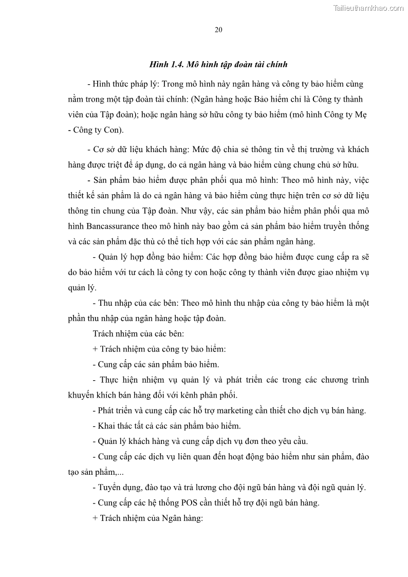 Luận văn thạc sĩ tài chính ngân hàng Phát triển hoạt động liên kết bảo hiểm - ngân hàng Bancassurance tại Ngân hàng TMCP Đại chúng Việt Nam - 3 Trang 33