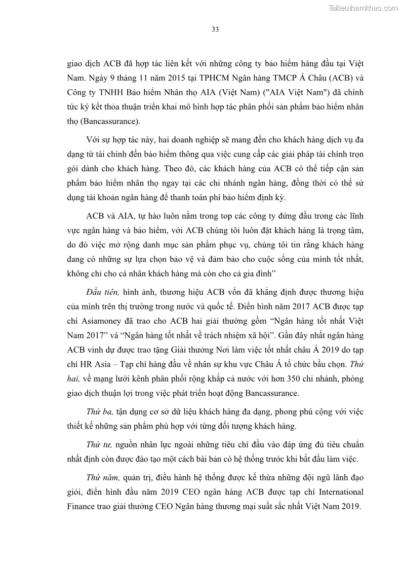 Luận văn thạc sĩ tài chính ngân hàng Phát triển hoạt động liên kết bảo hiểm - ngân hàng Bancassurance tại Ngân hàng TMCP Đại chúng Việt Nam - 4 Trang 46