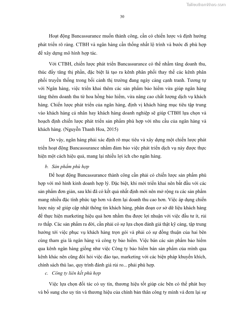 Luận văn thạc sĩ tài chính ngân hàng Phát triển hoạt động liên kết bảo hiểm - ngân hàng Bancassurance tại Ngân hàng TMCP Đại chúng Việt Nam - 4 Trang 43