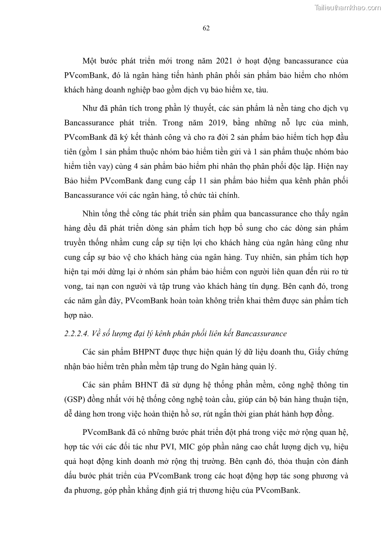 Luận văn thạc sĩ tài chính ngân hàng Phát triển hoạt động liên kết bảo hiểm - ngân hàng Bancassurance tại Ngân hàng TMCP Đại chúng Việt Nam - 7 Trang 75