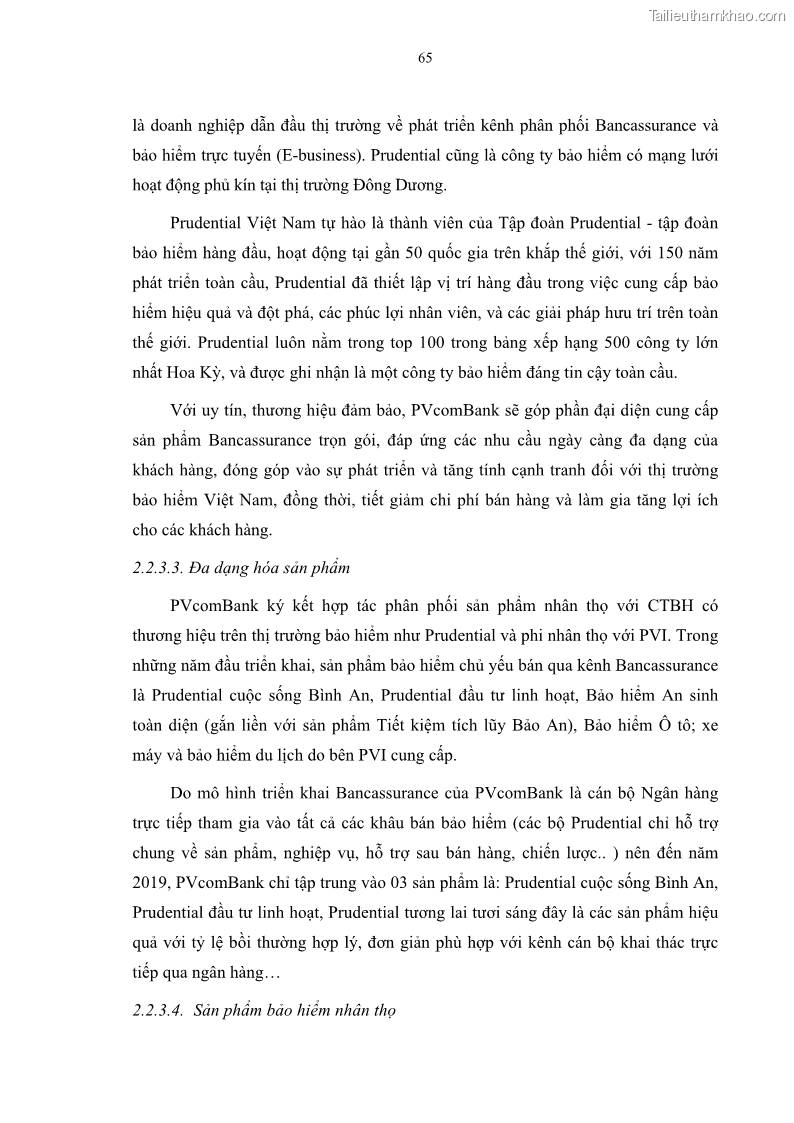 Luận văn thạc sĩ tài chính ngân hàng Phát triển hoạt động liên kết bảo hiểm - ngân hàng Bancassurance tại Ngân hàng TMCP Đại chúng Việt Nam - 7 Trang 78