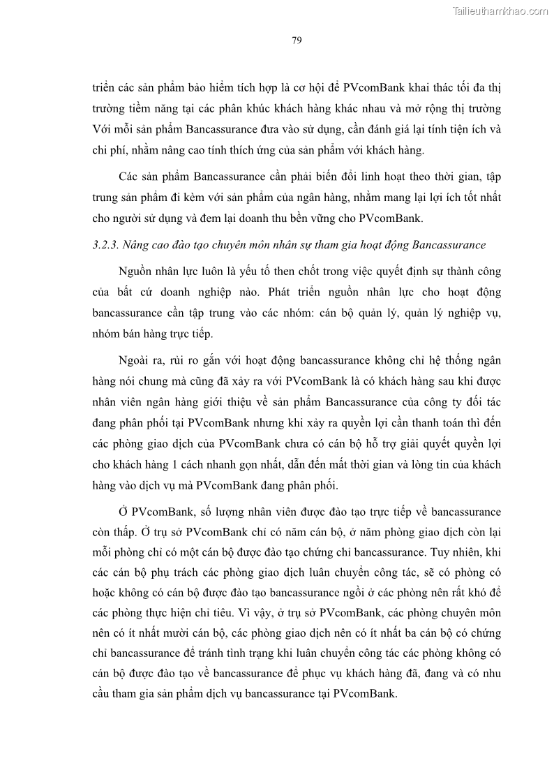 Luận văn thạc sĩ tài chính ngân hàng Phát triển hoạt động liên kết bảo hiểm - ngân hàng Bancassurance tại Ngân hàng TMCP Đại chúng Việt Nam - 8 Trang 92