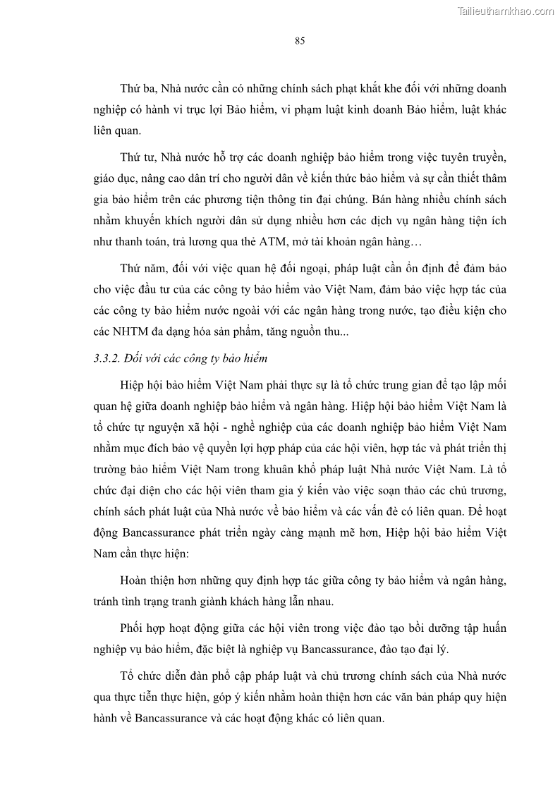 Luận văn thạc sĩ tài chính ngân hàng Phát triển hoạt động liên kết bảo hiểm - ngân hàng Bancassurance tại Ngân hàng TMCP Đại chúng Việt Nam - 9 Trang 98
