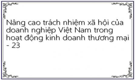 Nâng cao trách nhiệm xã hội của doanh nghiệp Việt Nam trong hoạt động kinh doanh thương mại - 23