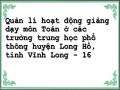 Quản lí hoạt động giảng dạy môn Toán ở các trường trung học phổ thông huyện Long Hồ, tỉnh Vĩnh Long - 16