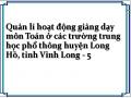 Các Yếu Tố Ảnh Hưởng Đến Công Tác Quản Lí Hoạt Động Giảng Dạy Môn Toán Ở Trường