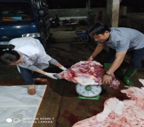 Cân các thành phần thân thịt Đo pH thịt Mẫu thịt được vận chuyển đến 4