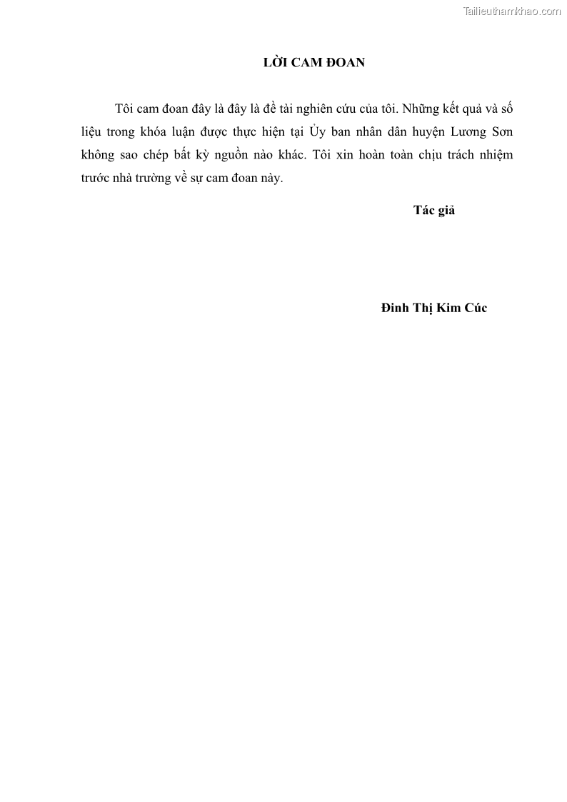 Khóa luận tốt nghiệp Soạn thảo và ban hành văn bản hành chính tại UBND huyện Lương Sơn, tỉnh Hòa Bình - 1 Trang 3