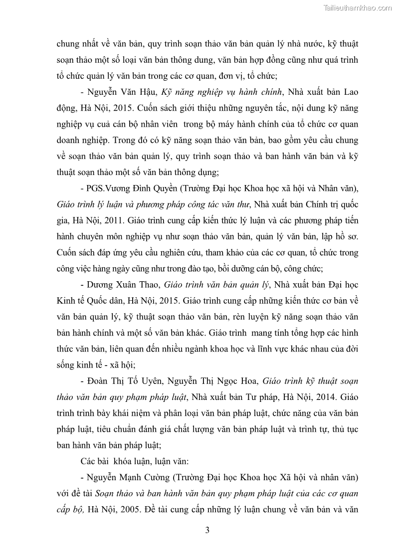 Khóa luận tốt nghiệp Soạn thảo và ban hành văn bản hành chính tại UBND huyện Lương Sơn, tỉnh Hòa Bình - 1 Trang 9