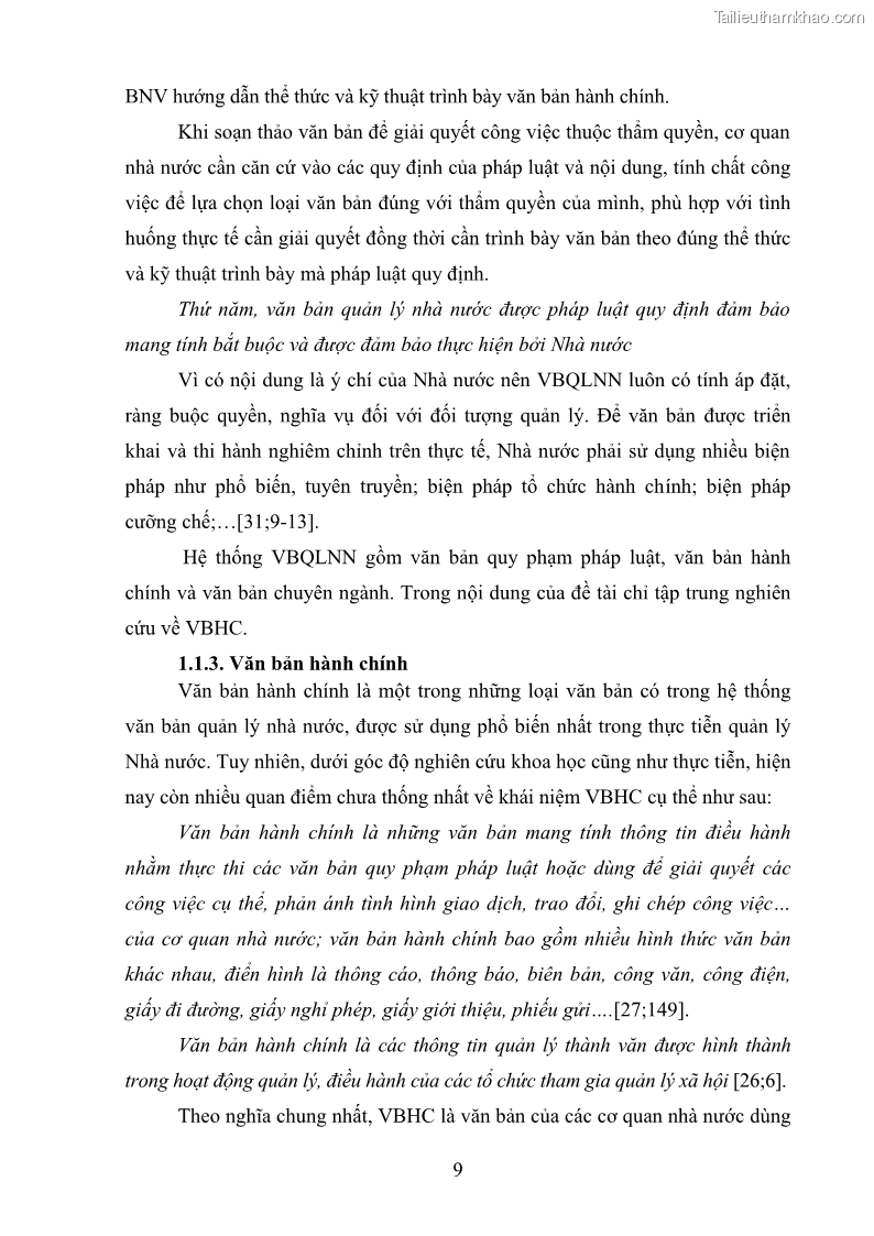 Khóa luận tốt nghiệp Soạn thảo và ban hành văn bản hành chính tại UBND huyện Lương Sơn, tỉnh Hòa Bình - 2 Trang 15