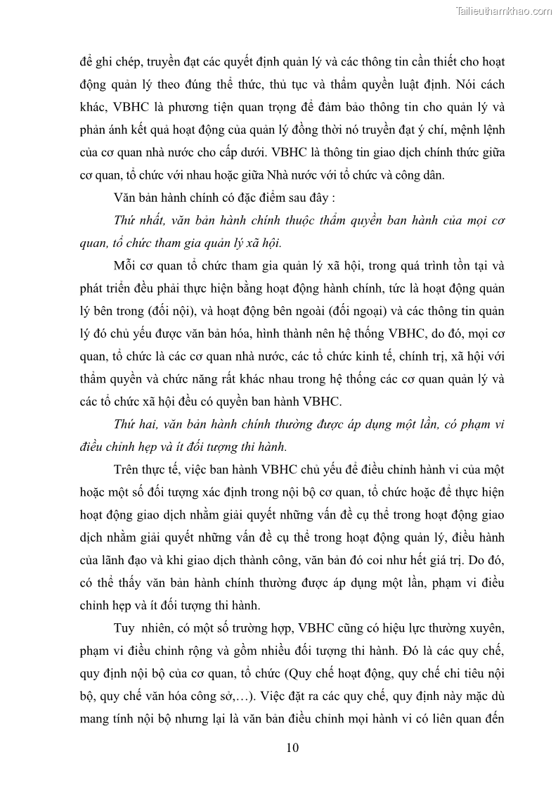 Khóa luận tốt nghiệp Soạn thảo và ban hành văn bản hành chính tại UBND huyện Lương Sơn, tỉnh Hòa Bình - 2 Trang 16