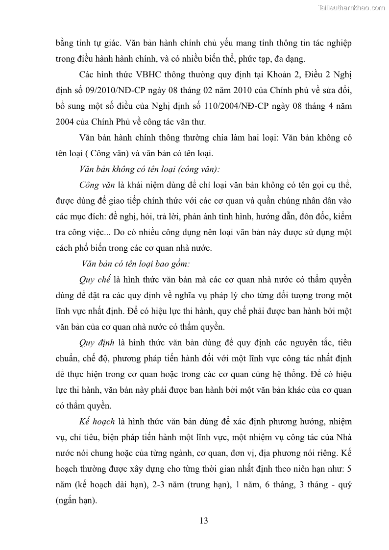 Khóa luận tốt nghiệp Soạn thảo và ban hành văn bản hành chính tại UBND huyện Lương Sơn, tỉnh Hòa Bình - 2 Trang 19