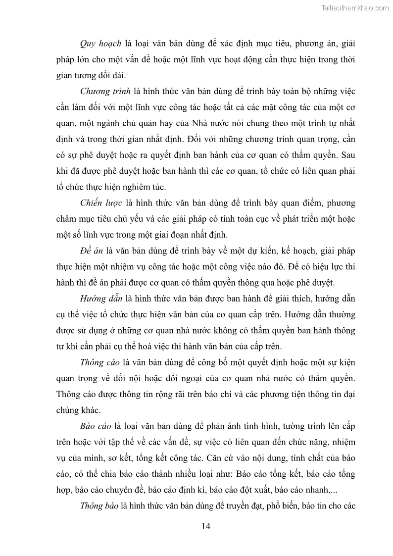 Khóa luận tốt nghiệp Soạn thảo và ban hành văn bản hành chính tại UBND huyện Lương Sơn, tỉnh Hòa Bình - 2 Trang 20