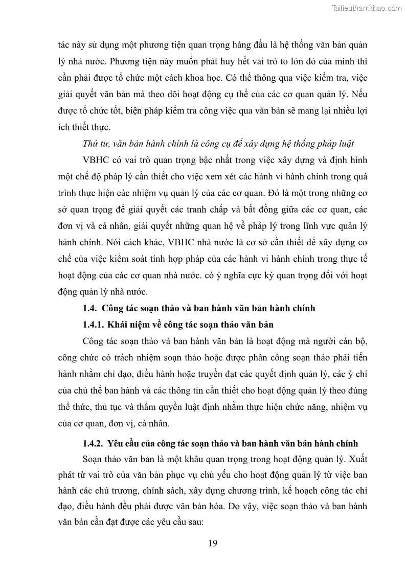 Khóa luận tốt nghiệp Soạn thảo và ban hành văn bản hành chính tại UBND huyện Lương Sơn, tỉnh Hòa Bình - 3 Trang 25