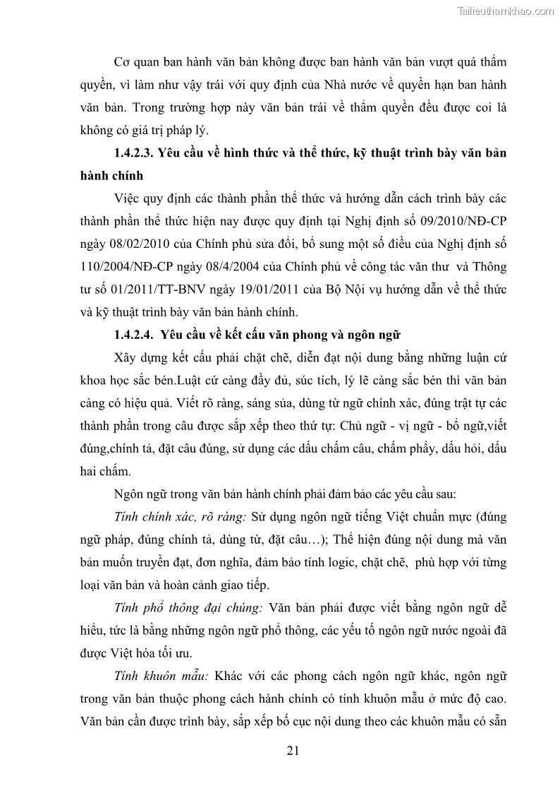 Khóa luận tốt nghiệp Soạn thảo và ban hành văn bản hành chính tại UBND huyện Lương Sơn, tỉnh Hòa Bình - 3 Trang 27