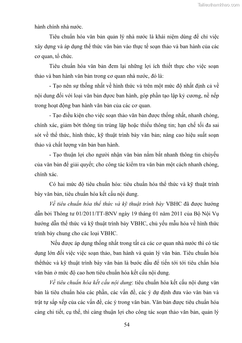 Khóa luận tốt nghiệp Soạn thảo và ban hành văn bản hành chính tại UBND huyện Lương Sơn, tỉnh Hòa Bình - 5 Trang 60