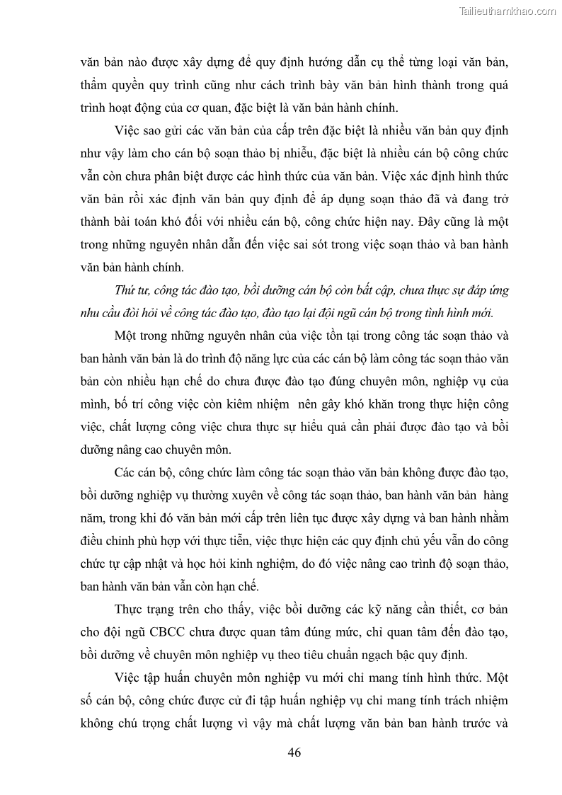 Khóa luận tốt nghiệp Soạn thảo và ban hành văn bản hành chính tại UBND huyện Lương Sơn, tỉnh Hòa Bình - 5 Trang 52