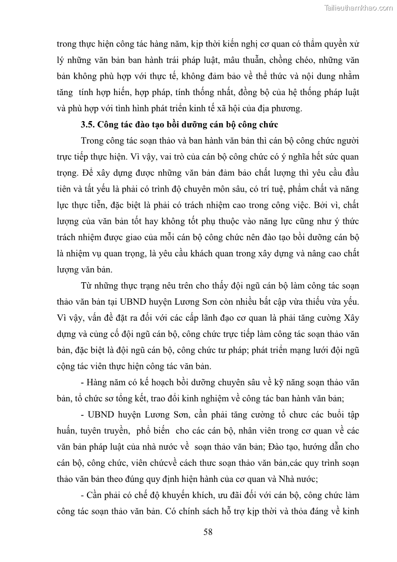Khóa luận tốt nghiệp Soạn thảo và ban hành văn bản hành chính tại UBND huyện Lương Sơn, tỉnh Hòa Bình - 6 Trang 64
