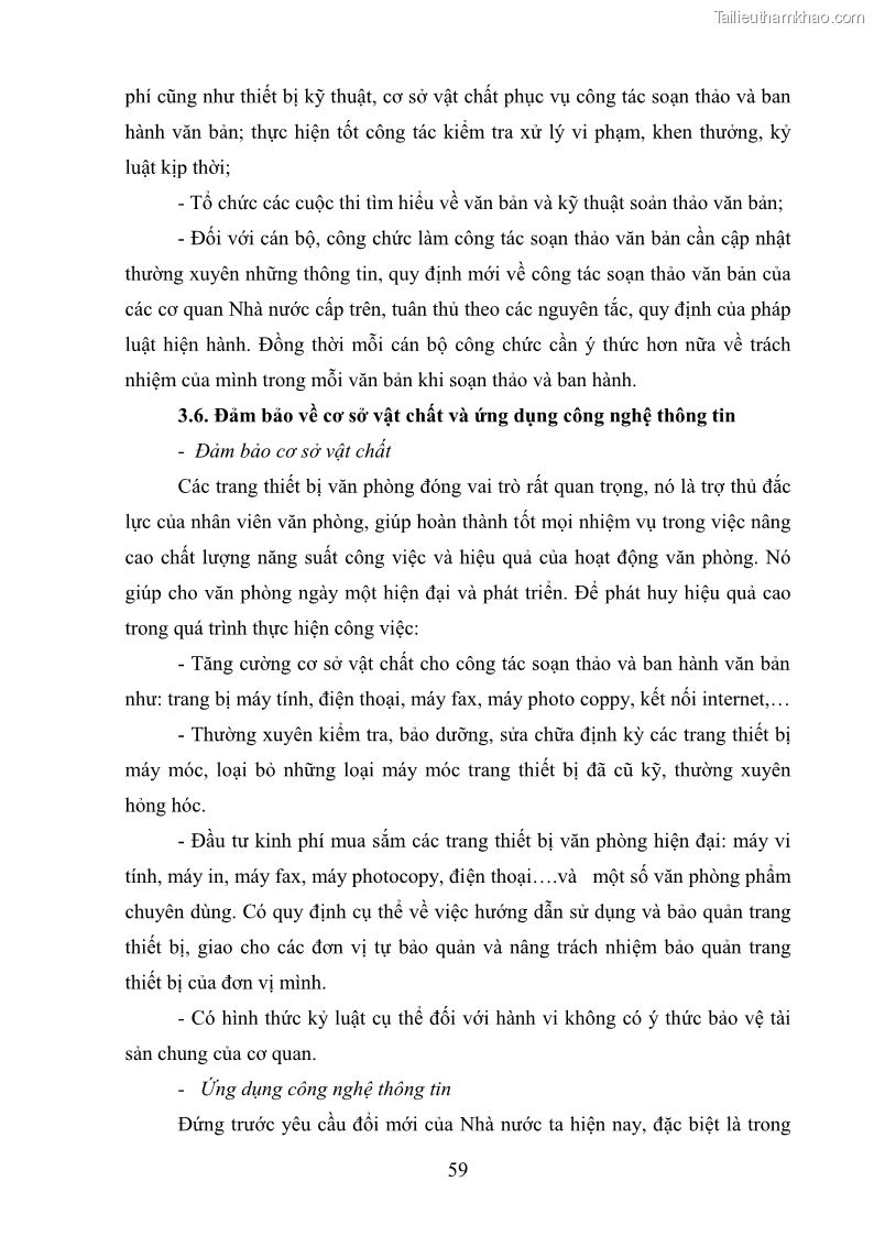 Khóa luận tốt nghiệp Soạn thảo và ban hành văn bản hành chính tại UBND huyện Lương Sơn, tỉnh Hòa Bình - 6 Trang 65