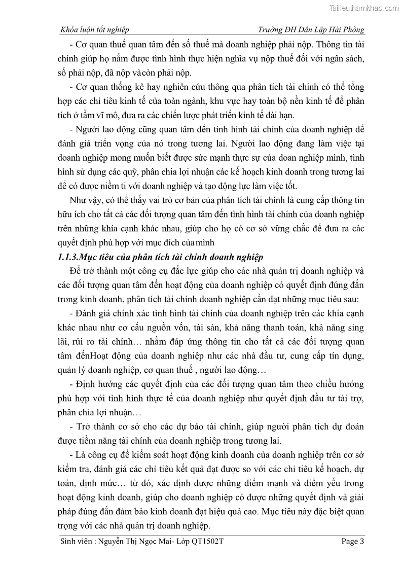 Khóa luận tốt nghiệp tài chính ngân hàng Phân tích tình hình tài chính tại Công ty Thép Đan Việt - 1 Trang 12