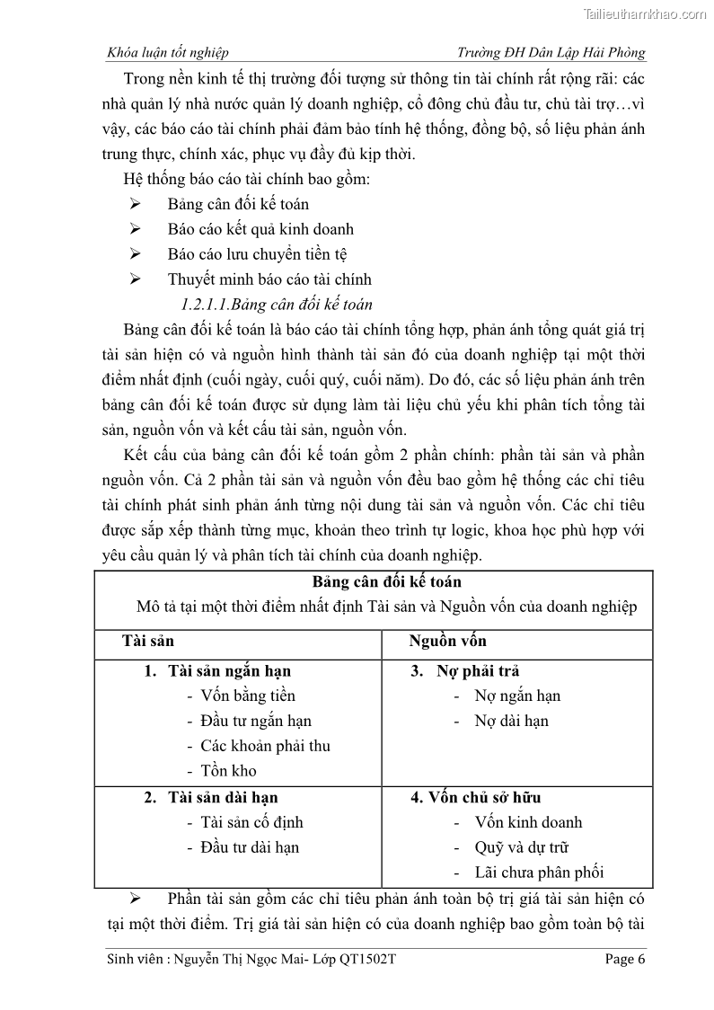 Khóa luận tốt nghiệp tài chính ngân hàng Phân tích tình hình tài chính tại Công ty Thép Đan Việt - 2 Trang 15