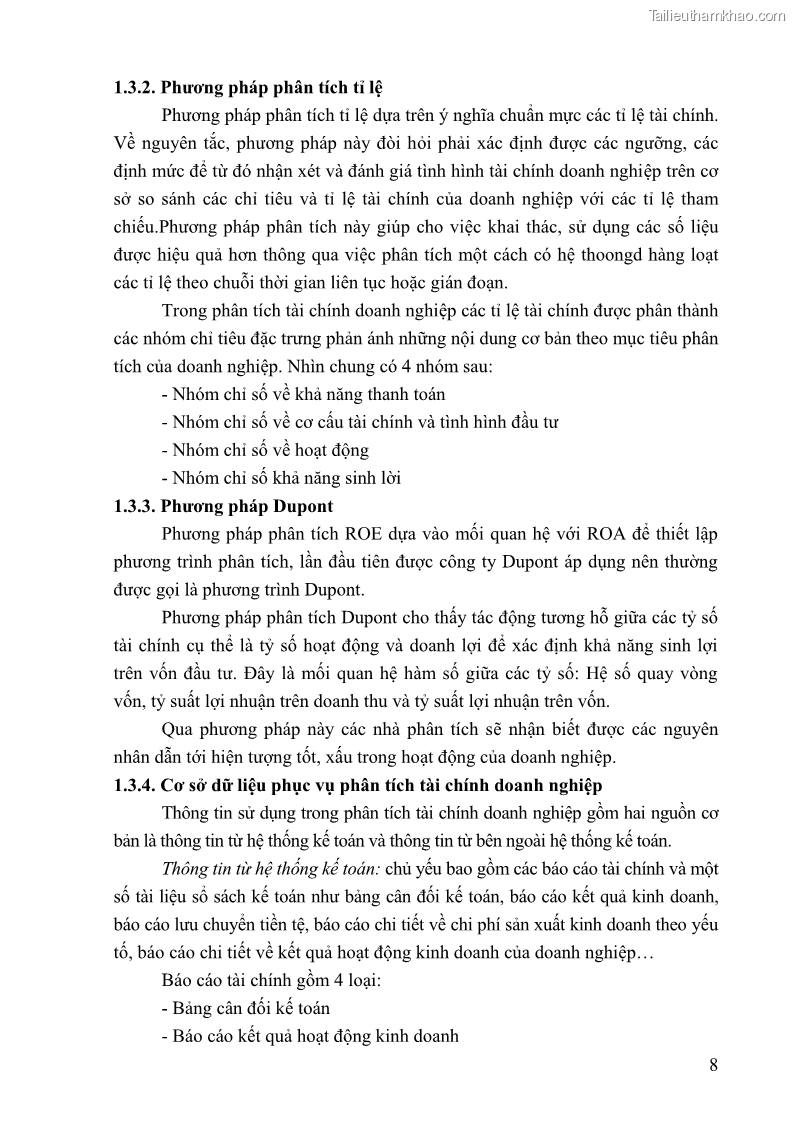 Khóa luận tốt nghiệp tài chính ngân hàng Phân tích tình hình tài chính tại Công ty TNHH Đầu tư Thương mại Hoàng Nam Phát - 2 Trang 18