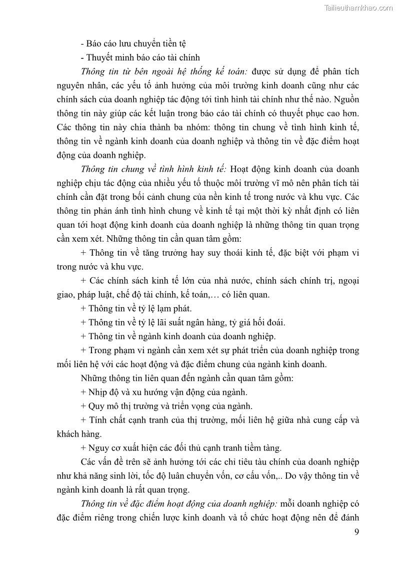 Khóa luận tốt nghiệp tài chính ngân hàng Phân tích tình hình tài chính tại Công ty TNHH Đầu tư Thương mại Hoàng Nam Phát - 2 Trang 19