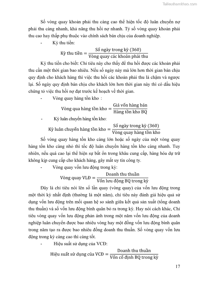 Khóa luận tốt nghiệp tài chính ngân hàng Phân tích tình hình tài chính tại Công ty TNHH Đầu tư Thương mại Hoàng Nam Phát - 3 Trang 27