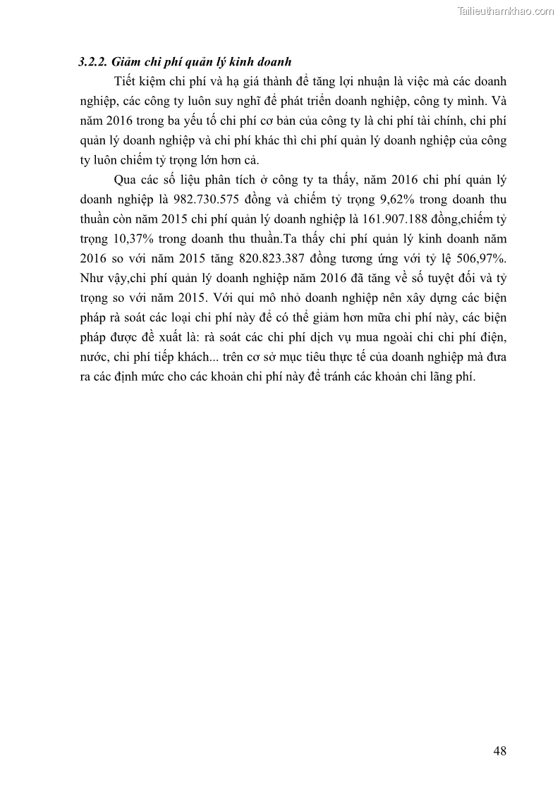 Khóa luận tốt nghiệp tài chính ngân hàng Phân tích tình hình tài chính tại Công ty TNHH Đầu tư Thương mại Hoàng Nam Phát - 5 Trang 58